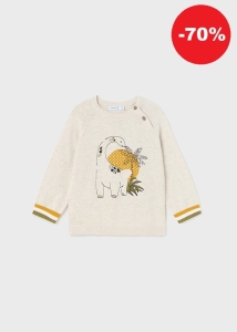 Mayoral Sweter Dinozaur 1370 Owies - rozm 80,92