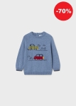 Mayoral Sweter Auta 2316 Niebieski -rozm 80