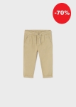 Mayoral Spodnie Len Chino 1524 Beżowe - rozm 80