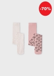 Mayoral Rajstopy 2pak Serca Groszki 10563 -rozm 140