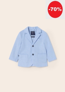 Mayoral Marynarka z Lnem 1417 Błękitna - rozm 74