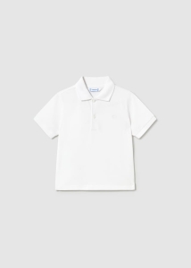 Mayoral Koszulka Polo k/r Basic 0102 Biały - rozm 86-104