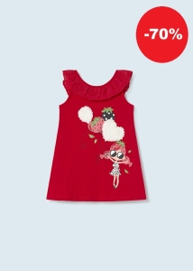 Mayoral Sukienka Lalka Balony 1965 Czerwona - rozm 80