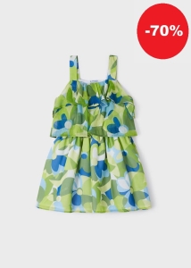 Mayoral Sukienka z Falnabami 3940 Limonkowa - rozm 110,122