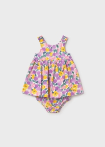 Mayoral Sukienka Komplet z Majtkami Kwiatki 1927 Liliowy - rozm 86-104