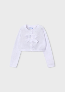 Mayoral Sweterek Basic 0321 Biały - rozm 104-140