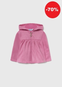 Mayoral Bluza z Kapturem 2443 zamszowa Kamelia - rozm 80