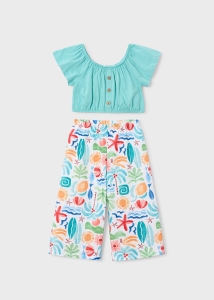 Mayoral Komplet Plaża z Długimi Spodniami 3597 Oaza - rozm 104-116,140