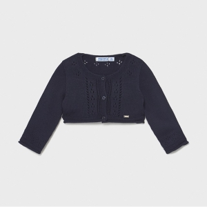 Mayoral Sweter Ażurowy 1336 Granatowy - rozm 80-98