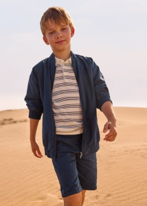 Mayoral Krótkie Spodenki Bermudy Chino Basic 0242 Antlantyk -rozm 140-160