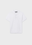 Mayoral Koszulka Polo k/r Polówka 0890 Biały -rozm 140,160