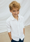 Mayoral Koszula d/r Kołnierz 6174 Biała -rozm 160
