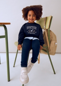 Mayoral Spodnie Jegginsy Skinny Fit Jeans Basic 0577 Granatowe - rozm 122-140