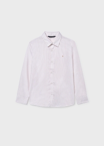 Mayoral Koszula d/r Basic 0874 Latte Paski Kremowa -rozm 140-160