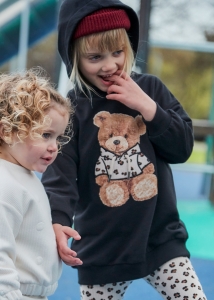 Mayoral Sukienka Tunika Miś 4928 Czarny - rozm 92-110