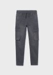 Mayoral Spodnie Jeans Jogger Kieszenie 7560 Czarne -rozm 172