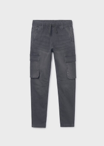 Mayoral Spodnie Jeans Jogger Kieszenie 7560 Czarne -rozm 172
