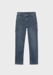 Mayoral Spodnie Jeans Regular Fit Kieszenie 7558 Blue Black -rozm 172