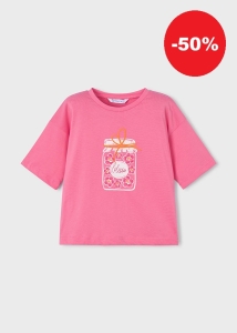 Mayoral Koszulka k/r Słoik 3016 Pelargonia - rozm 122
