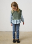 Mayoral Spodnie Jegginsy Skinny Fit Jasny Jeans 0577 Granatowe - rozm 104-140