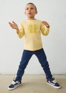 Mayoral Spodnie Jeans Soft Slim Fit 4516 Ciemny Jeans  - rozm 104-140