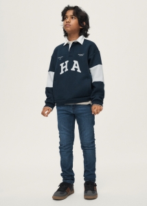 Mayoral Spodnie Slim Fit Basic 0516 Ciemny Jeans -rozm 140-160