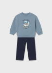 Mayoral Komplet Bluza Spodnie Tygrys 2551 Arctic -rozm 86-104