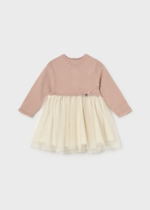 Mayoral Sukienka Tiul 2949 Pastelowy Róż -rozm 86-104