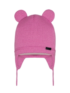 Czapka Wiązana Różowa Uszka Barbaras ax49 40/42 