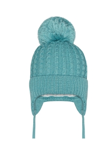 Czapka Miętowa Barbaras Pompon WX30 44/46