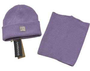 Barbaras Komplet Wrzos Czapka Komin AX366 50/52