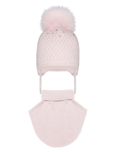 KOMPLET Czapka Szalikogolf Barbaras Pompon AX07 36/38