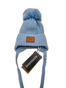 Czapka Niebieska Barbaras Pompon WX17 44/46
