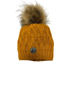 Czapka Musztarda Pompon Barbaras AX82 48/50