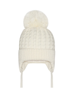Czapka Kremowa Barbaras Pompon WX30 40/42