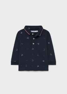 Mayoral Bluzka Polo Rowery 2142 Granatowa - rozm 80,86