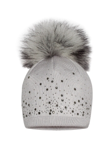 Czapka Bambus Szara POMPON Barbaras vx71 52/54