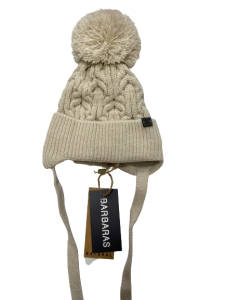Czapka Kremowa Barbaras Pompon AX26 44/46 