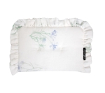LULLALOVE Zielnik Niebieski - Płaska Poduszka Muślinowa (1)